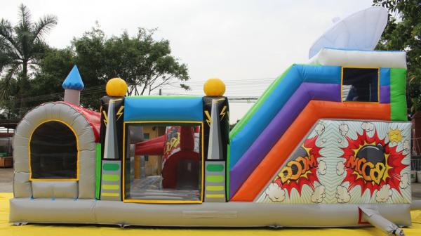 Kids Amusement Castle Inflatable Play Park For Outdoor / Indoor Promotion