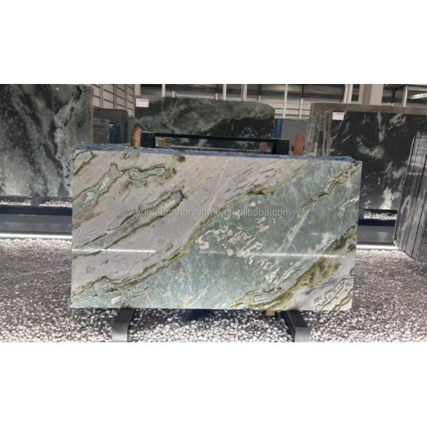 Maldives Blue Luxury Stone Translucent Polished Big Slab for Hotel Dining Table Set