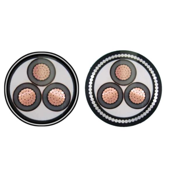 силового кабеля напряжения тока PVC YJV22 35mm лента среднего стальная бронированная