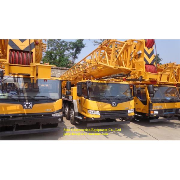 Yellow Telescopic Truck Crane 50t Boom Hydraulic Mobile Truck Crane QY50KA