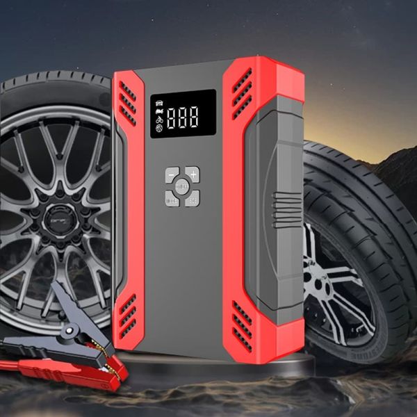 2000A Peak Portable Jump Starter Car Battery Jump Starter With 150PSI Air Compressor