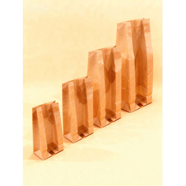 Custom kraft paper  claer window SOS bag Bakery Bag Bread Bag Food Bag