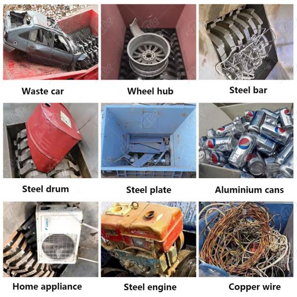 2000kg/D-3000kg/D Industrial Garbage Shredder Wood Metal Double Shaft Shredder