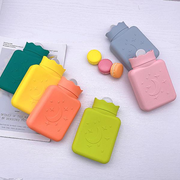Bouteille d'eau chaude en silicone de 2 litres avec bouchon à vis