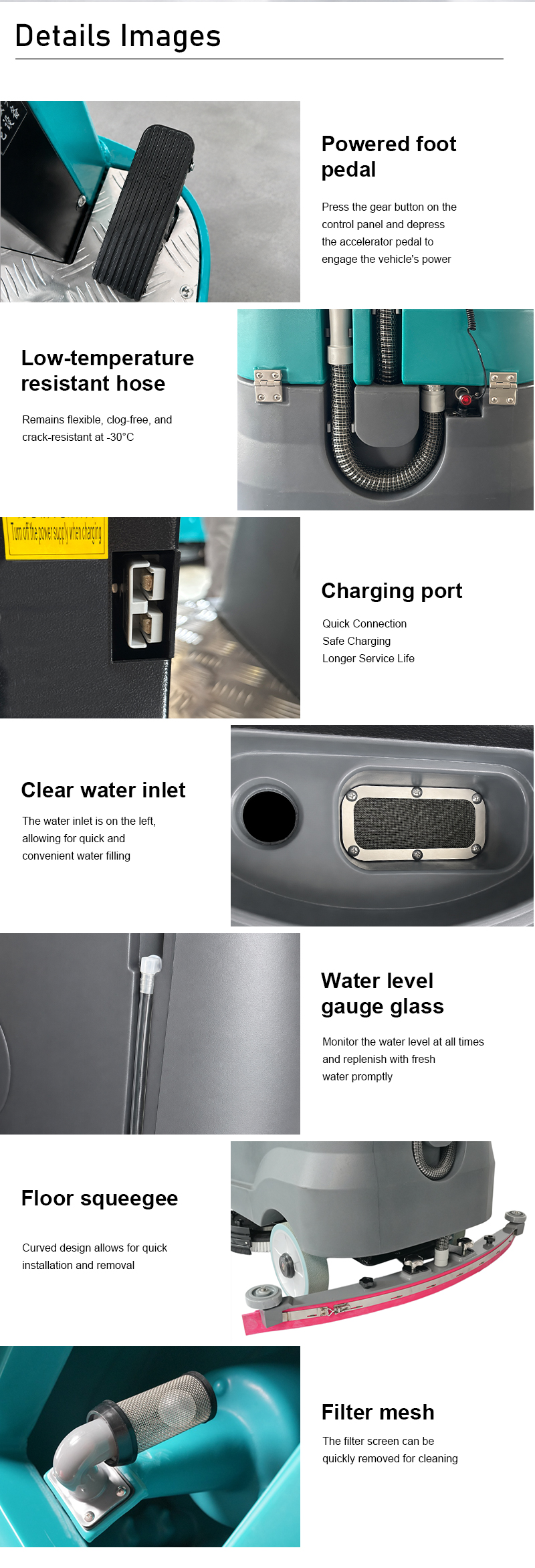 Industrial Ride on Floor Cleaning Machine Vinyl Epoxy Marble Tile Commercial Floor Cleaning Washing Machine