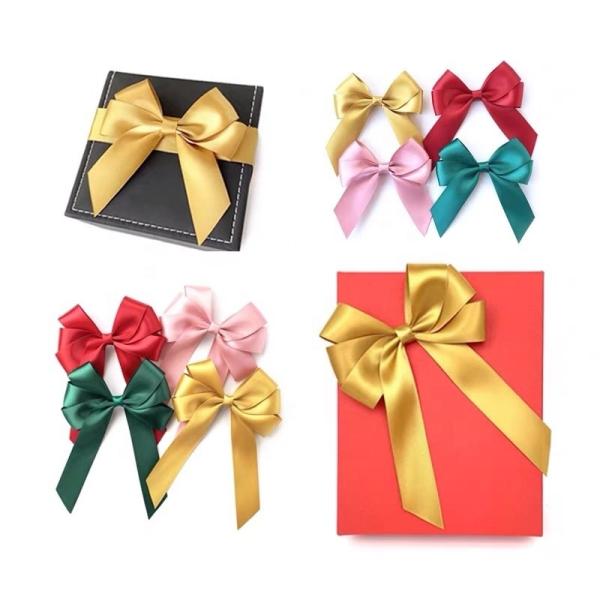 Decoração de presentes personalizada fitas Arcos Satin Grosgrain para garrafas Embalagem de presentes