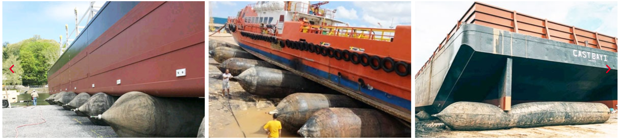 Heavy Duty Marine Rubber Airbags for Ship Launching comply with GB/T 33487-2017