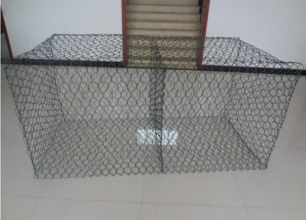 2x1x1m Hex Welded Galvanized Gabion Box Al Coated 2.2mm Tie Wire
