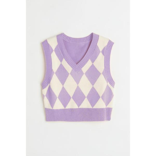 Unisex Kids Oversized Cotton Knitted Pullover Jacquard Sweater Vest Sleeveless Knit Waistcoat