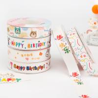 Crianças Crianças Tela de algodão impressa 2cm Para decoração de bolo de aniversário