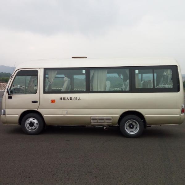 7m 25 Seater Diesel Transportation Coaster Bus with Euro 4 Emission and Leaf Spring Suspension