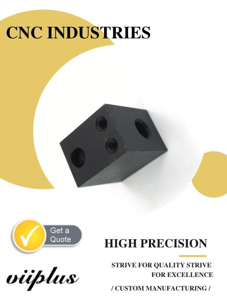 Black Oxide Coating OEM  Machine Parts CNC Custom Milling Aluminum Pivot Plate