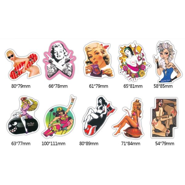 Sexy Women Devil Horror Graffiti Kiss Cut Stickers Printing 4cm-8cm