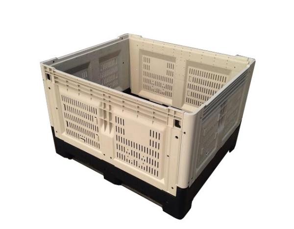 Best selling 1200*1000*810mm foldable plastic pallet box food grade container