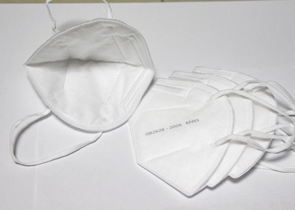 Odorless Disposable KN95 Mask Without Valve 4 Ply Face Mask FFP3