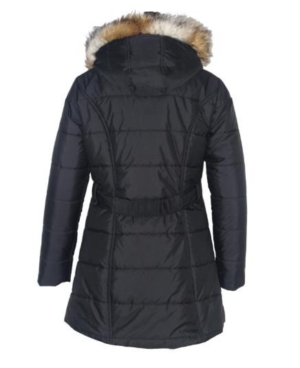 Fitted Shape Long Down Cool Womens Coats Customized Color With Big Soft Fur