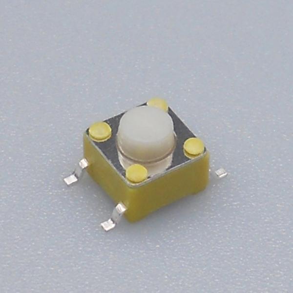6 Mm X 6mm SMD Tactile Switch White Button Vertical And Right Angle Designs