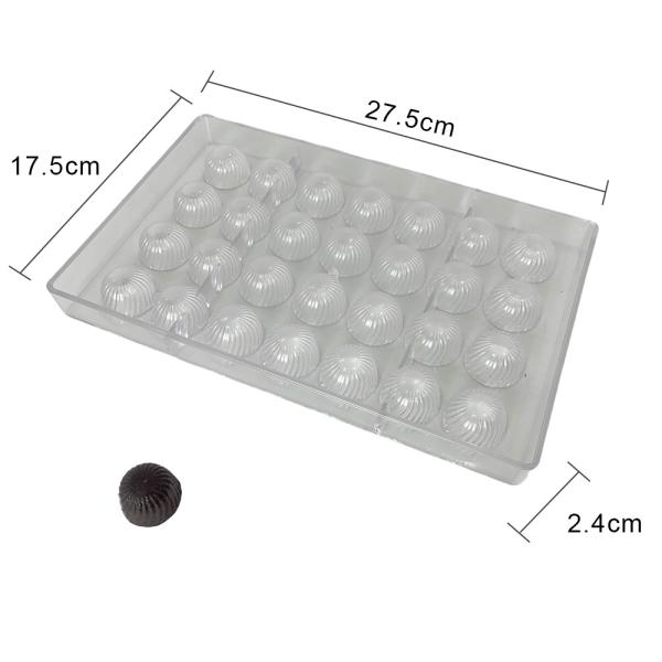 MHC Silicone Chocolate Molds High Quality Food Grade Hard Plastic Small Chocolate Pastry Mold