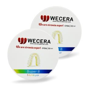 Tosoh Zirconia Bloc de zirconium dentaire multicouche C1 57% Translucide