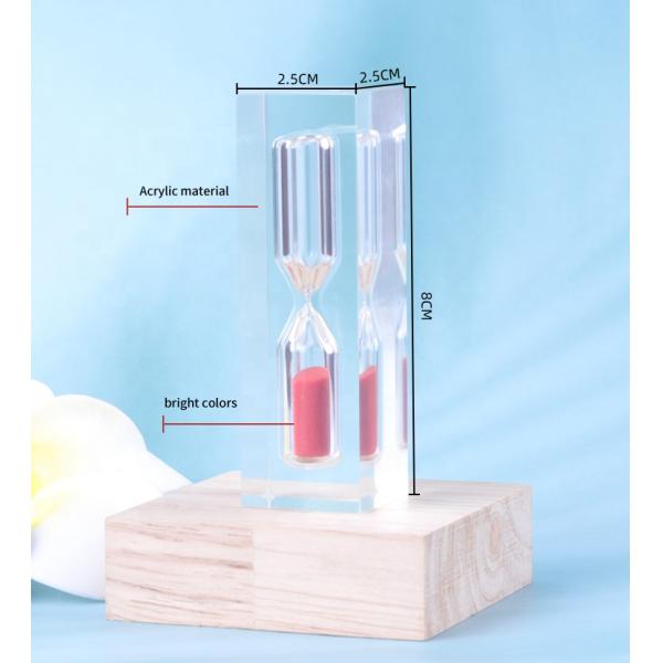 Custom Small Lucite Hourglass Sand Timer For Promotional Gift
