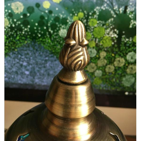 Coffee Bar Living Room Bedside Indoor Handmade Glass Lighting Turkish Desk Lamp(WH-VTB-02)