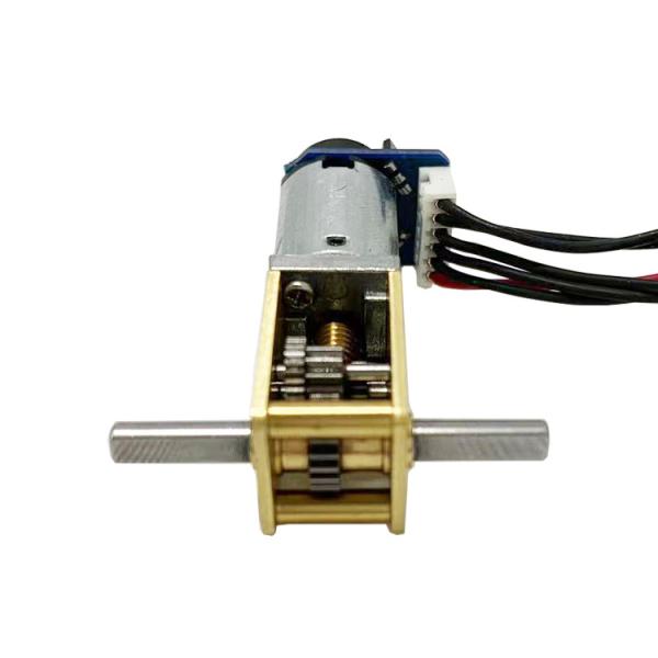 Motor de engrenagem a corrente contínua de escova de 12 V com caixa de engrenagens de minhoca para fechaduras de portas elétricas