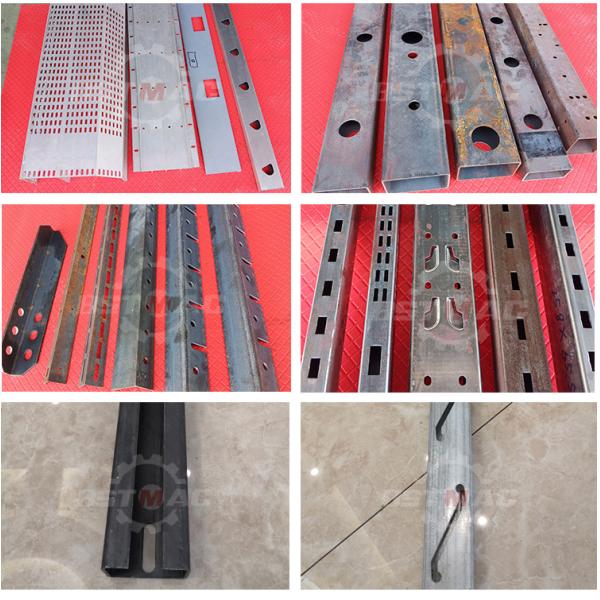 C Shape Profile Steel Pipe Hole Punching Machine Rectangle Oval Punching Cutting Machine