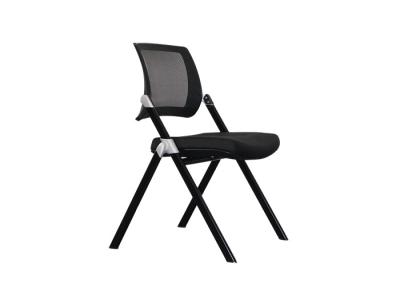 Cadeira de dobramento ergonômica plástica do escritório do suporte de copo do rodízio preto do plutônio