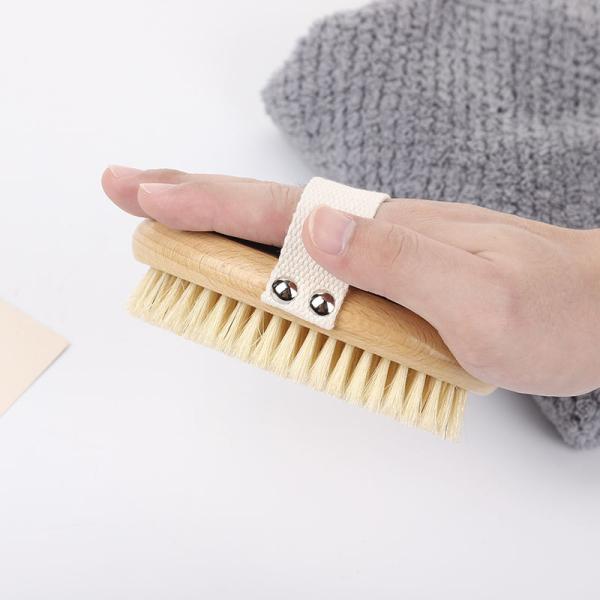 Сухой Exfoliating ливень силикона задний бамбуковый чистит деревянное щеткой