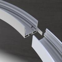alliage d'aluminium anodisé par extrusion circulaire de bande de profil de 35*35mm LED