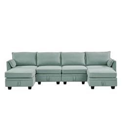 Multifunctional Contemporary Modular Sofa Bed Extendable Breathable