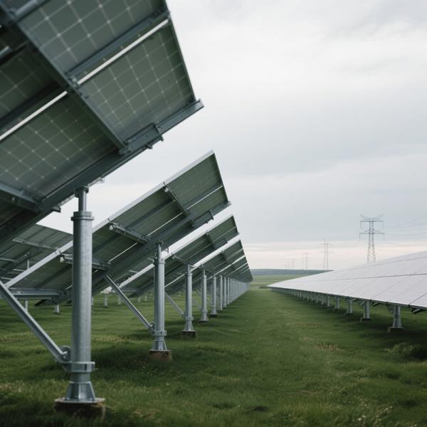 Diseño de alta estabilidad para montaje solar fotovoltaico en suelo, apto para la construcción de plantas de energía solar a gran escala