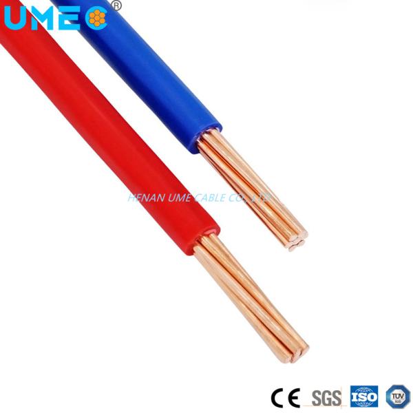 Installation House Building Copper Conductor PVC Electrical Wire 4/6/10mm2 450/750V
