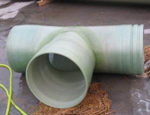Three Way Four Way Fiberglass Pipe Elbow Tee FRP GRP Equal And Reducing Tees 6m
