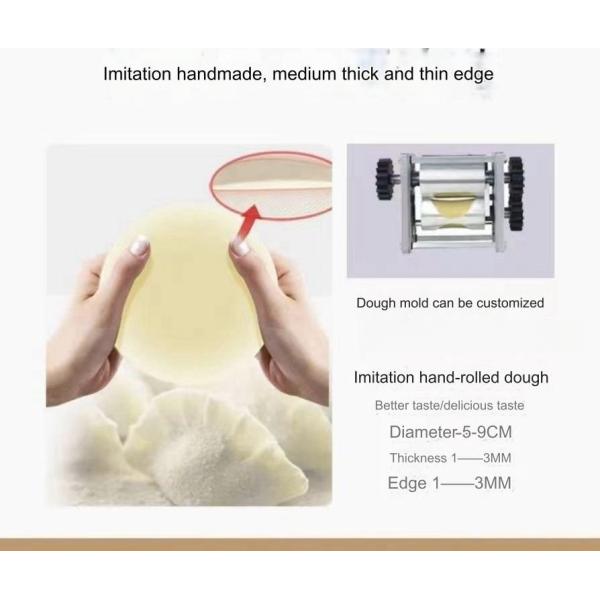 Round or Square Dough Sheet Machine for Merchants Dual Dumpling Wrapper Making Machine