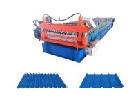 petit pain trapézoïdal et ondulé de double couche de feuille de mur de toit formant la machine pour la toiture en métal