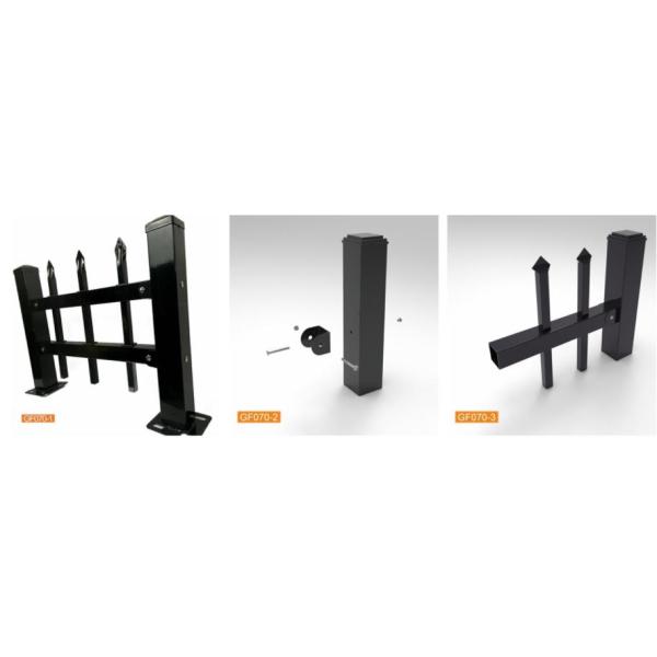 6061 1.8m Height Decorative Aluminium Fence Powder Coated Glavanized Iron Garden Yard