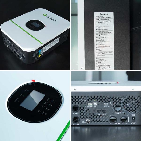 Growatt Household Solar Inverter 3000TL-48 HVM Growatt Hybrid Inverter 10kw