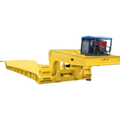 3 Axle 60 Ton Lowbed Semi Trailer Detachable Removable Gooseneck Lowboy Trailer For Sale Saudi Arabia