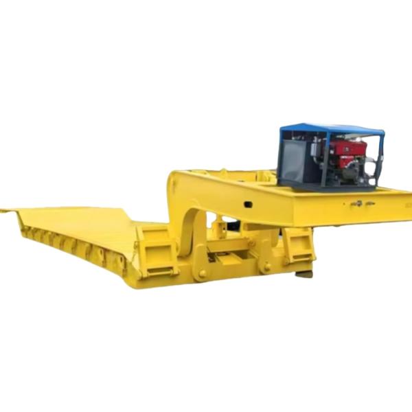 3 Axle 60 Ton Lowbed Semi Trailer Detachable Removable Gooseneck Lowboy Trailer For Sale Saudi Arabia