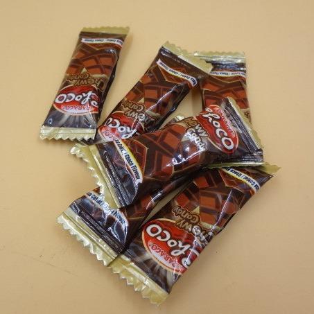 Sabor em borracha do chocolate dos doces da nutrição saudável com bloco 3g*20pcs do saco