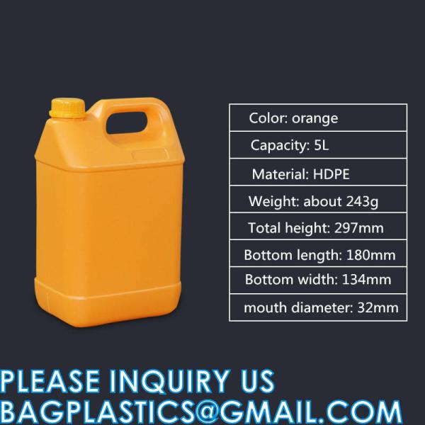 1L 2L 2.5L 3L 4L 5L 6L 10L Plastic Barrel Jerry Can For Oil Chemical Water Storage Chemical Jug Container