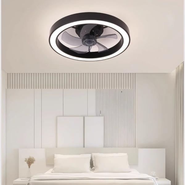 Ventilateur silencieux moderne Ventilateur de chambre à coucher Ventilateur à spectre complet Protection oculaire Invisible Salon d'étude Salle à manger Ventilateur de chambre
