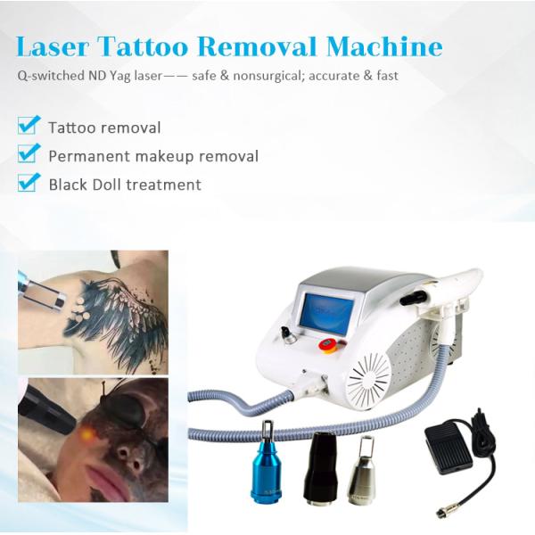 Nd Yag Q Switched Laser Tattoo Removal Machine 1064nm 532nm 1320nm