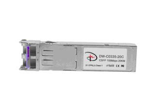 155Mbps,Tx1310nm/Rx1550nm;Compact SFP bidi, 20KM, DDM 0ºC~+70ºC,Optic Module/Transceiver