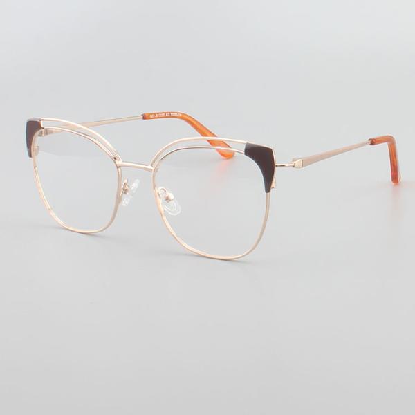 YJ-0027 Stainless Steel Blue Light Glasses Frames For Women