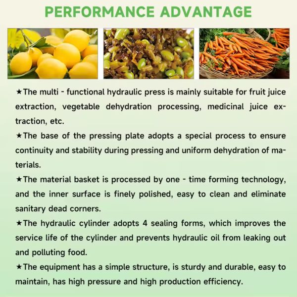 Custom Industrial Fruit and Vegetable Juicer Pomegranate Juicer Lemon Juicer Juice Extractor Cold-Press Juicer Commercial Juicer Suitable for juicing apples, pineapples, bananas, fruits and vegetables