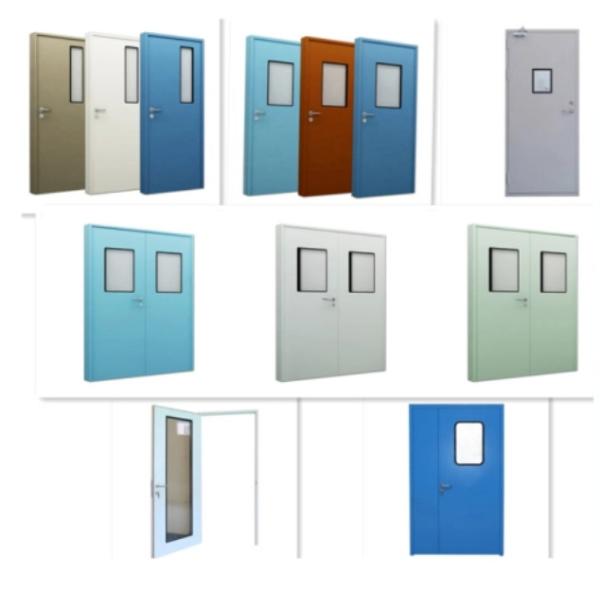 Commercial High Standard Hygienic Medical Stainless Steels Door Hospital Door Clean Patient Room Door Fireproof