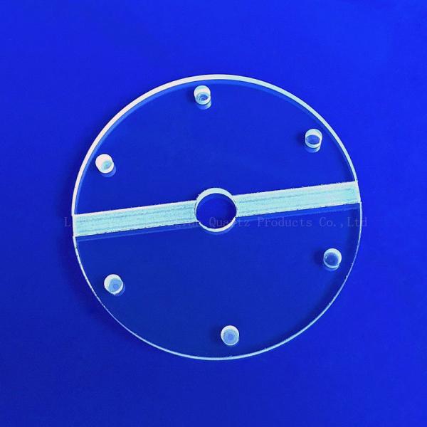 CNC Machining Of High Precision Fused Quartz Perforated Quartz Glass Sheets