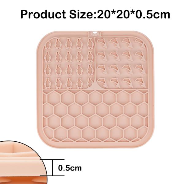 Silicone Pet Lick Pad Slow Feeder Licking Mat for Dogs/Cats Customized Anxiety Relief